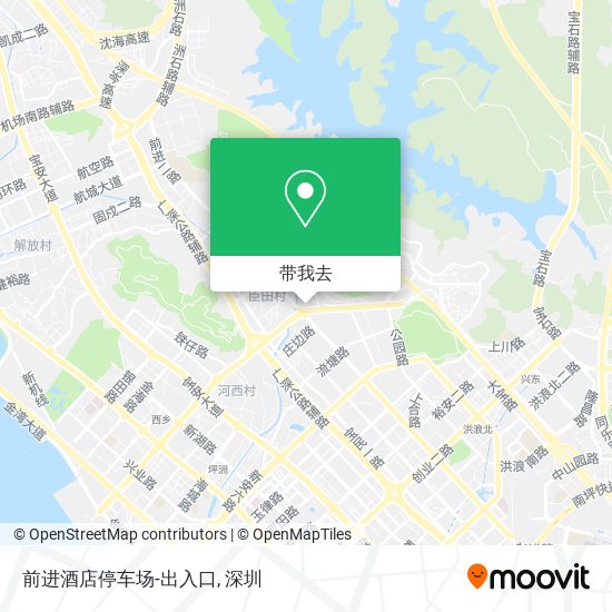 前进酒店停车场-出入口地图