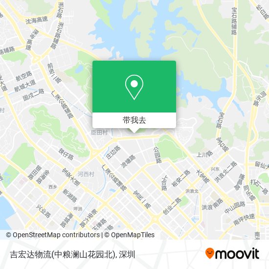 吉宏达物流(中粮澜山花园北)地图