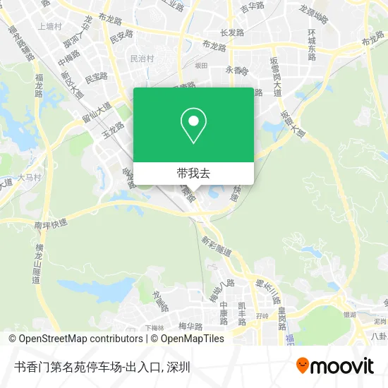书香门第名苑停车场-出入口地图
