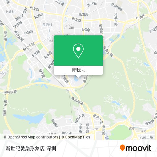 新世纪烫染形象店地图