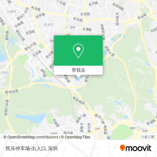民乐停车场-出入口地图