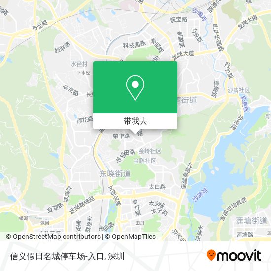 信义假日名城停车场-入口地图