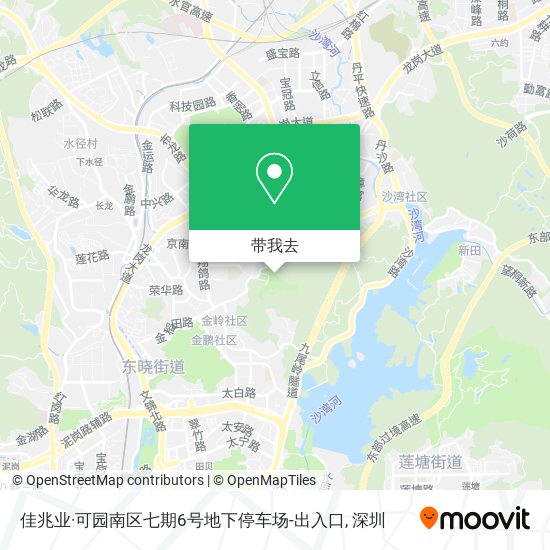 佳兆业·可园南区七期6号地下停车场-出入口地图