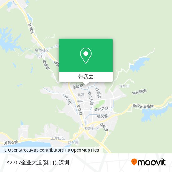 Y270/金业大道(路口)地图