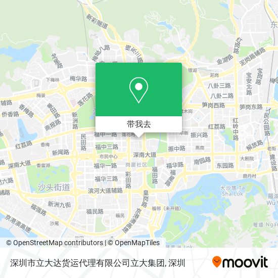 深圳市立大达货运代理有限公司立大集团地图