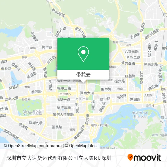 深圳市立大达货运代理有限公司立大集团地图