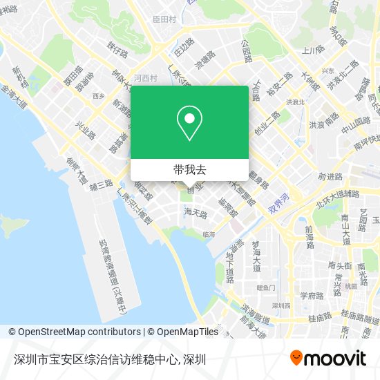 深圳市宝安区综治信访维稳中心地图