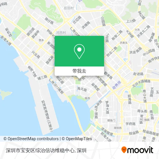 深圳市宝安区综治信访维稳中心地图