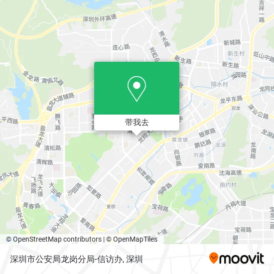 深圳市公安局龙岗分局-信访办地图