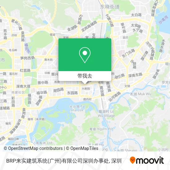 BRP来实建筑系统(广州)有限公司深圳办事处地图