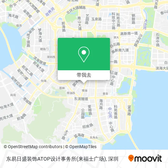东易日盛装饰ATOP设计事务所(来福士广场)地图