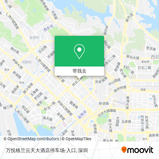 万悦格兰云天大酒店停车场-入口地图