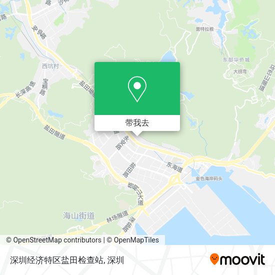 深圳经济特区盐田检查站地图
