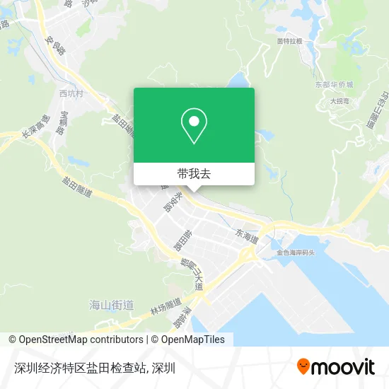 深圳经济特区盐田检查站地图