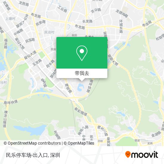 民乐停车场-出入口地图