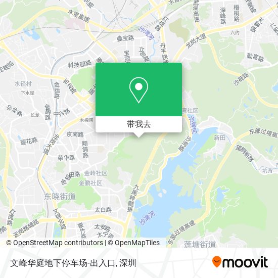 文峰华庭地下停车场-出入口地图