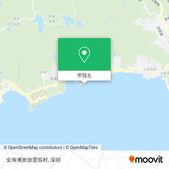 金海滩旅游度假村地图