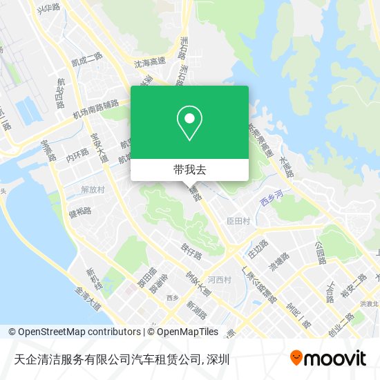 天企清洁服务有限公司汽车租赁公司地图