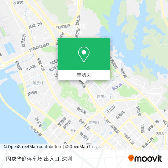 固戍华庭停车场-出入口地图