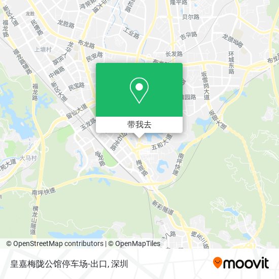 皇嘉梅陇公馆停车场-出口地图