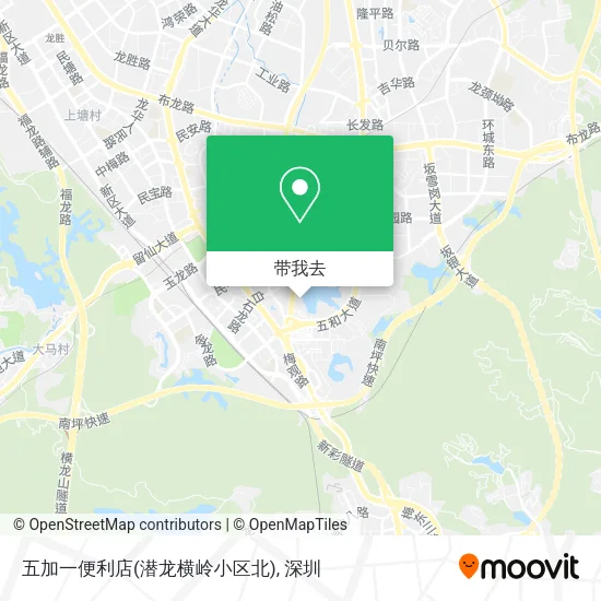 五加一便利店(潜龙横岭小区北)地图