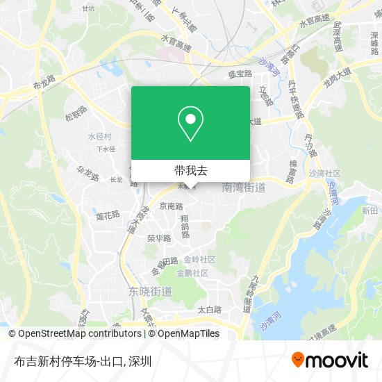 布吉新村停车场-出口地图