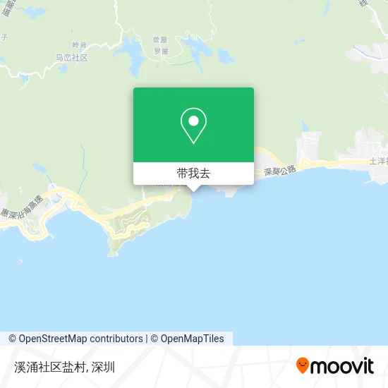 溪涌社区盐村地图