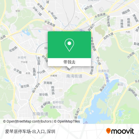 爱琴居停车场-出入口地图