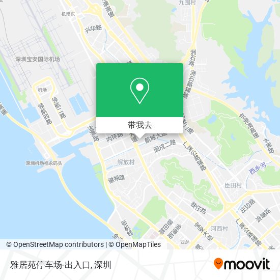 雅居苑停车场-出入口地图