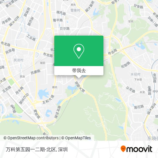 万科第五园一二期-北区地图