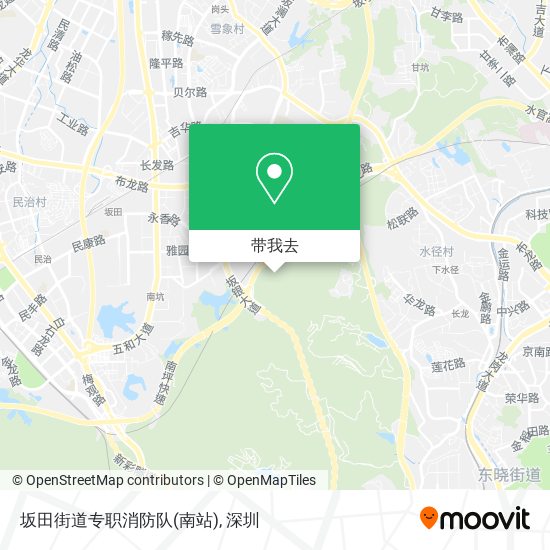 坂田街道专职消防队(南站)地图