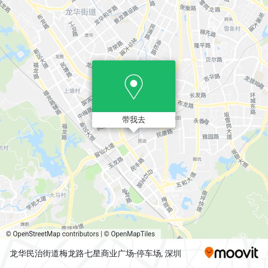 龙华民治街道梅龙路七星商业广场-停车场地图
