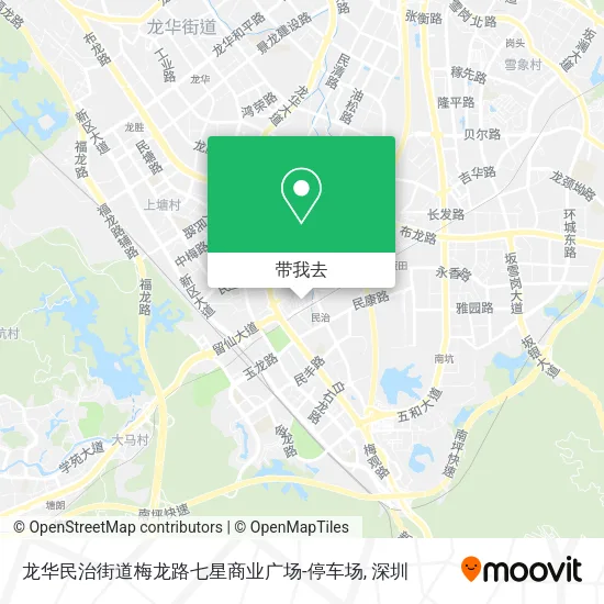 龙华民治街道梅龙路七星商业广场-停车场地图