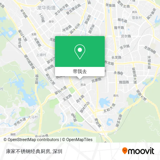 康家不锈钢经典厨房地图