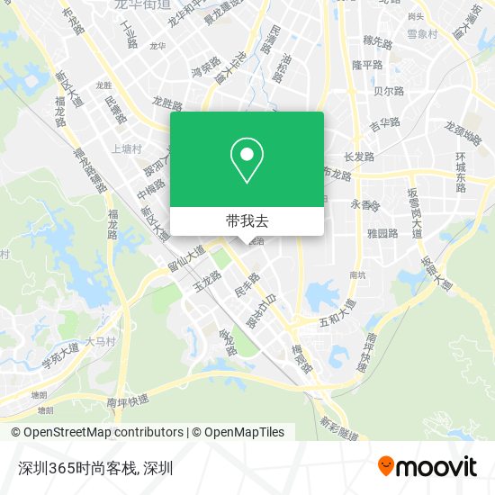 深圳365时尚客栈地图
