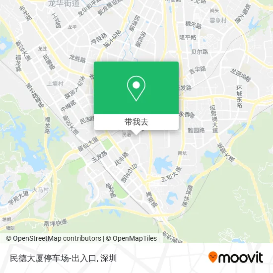 民德大厦停车场-出入口地图
