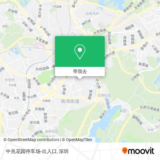 中兆花园停车场-出入口地图