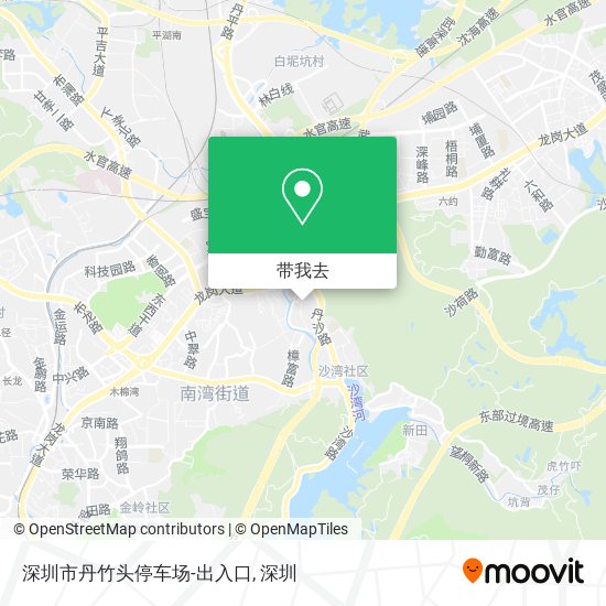 深圳市丹竹头停车场-出入口地图