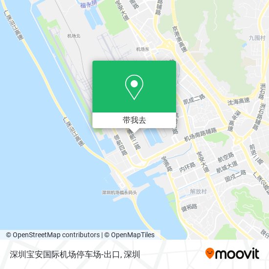 深圳宝安国际机场停车场-出口地图