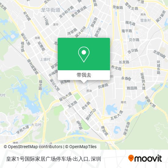皇家1号国际家居广场停车场-出入口地图