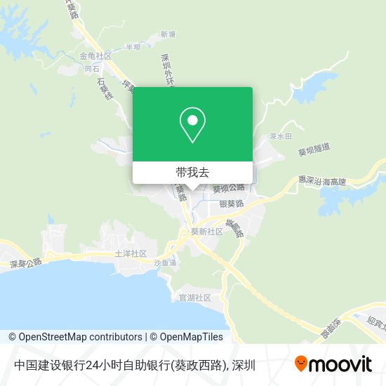 中国建设银行24小时自助银行(葵政西路)地图