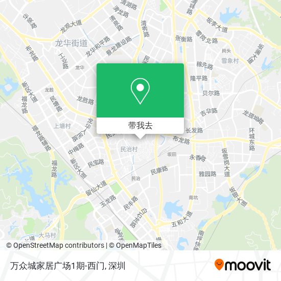 万众城家居广场1期-西门地图
