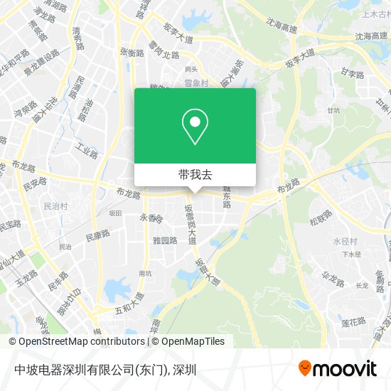 中坡电器深圳有限公司(东门)地图