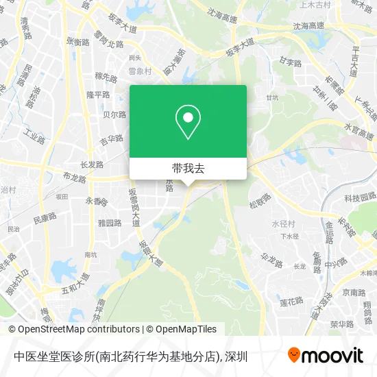 中医坐堂医诊所(南北药行华为基地分店)地图