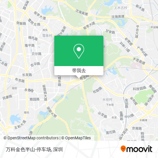万科金色半山-停车场地图