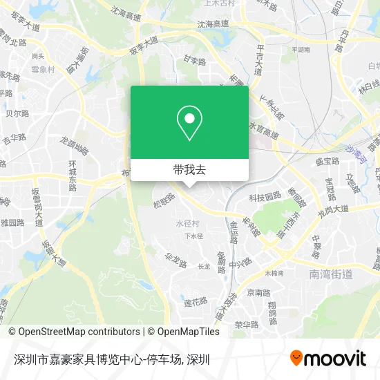 深圳市嘉豪家具博览中心-停车场地图