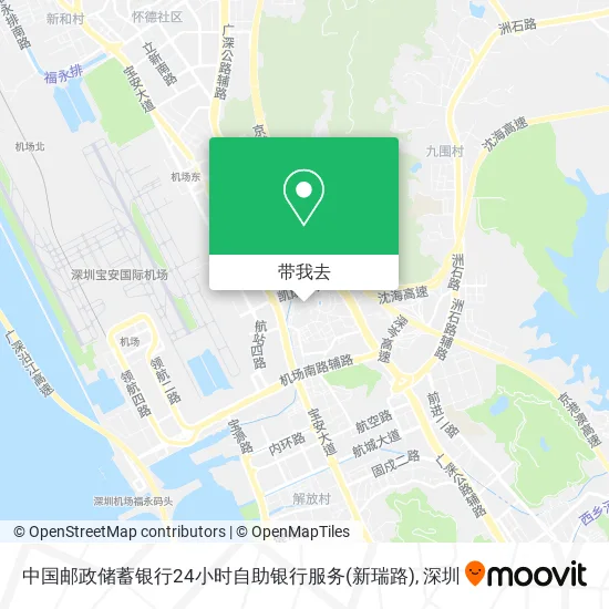 中国邮政储蓄银行24小时自助银行服务(新瑞路)地图