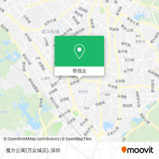 魔方公寓(万众城店)地图