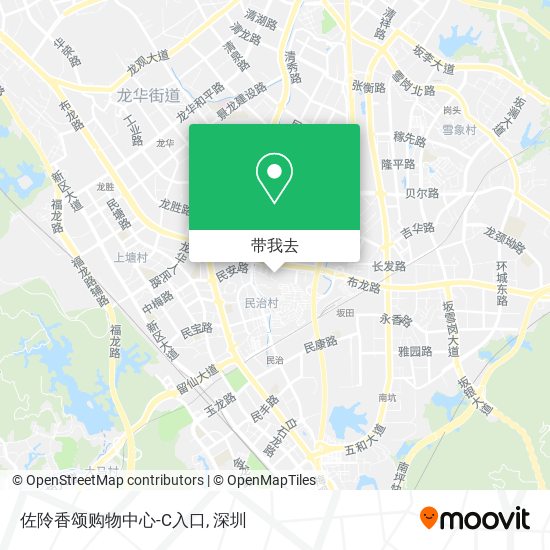 佐阾香颂购物中心-C入口地图