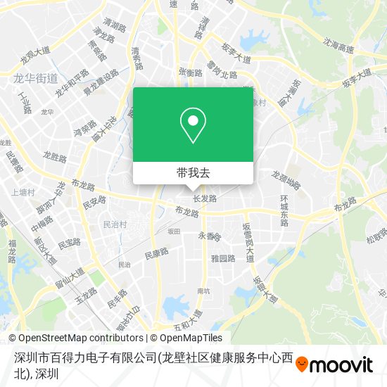 深圳市百得力电子有限公司(龙壁社区健康服务中心西北)地图